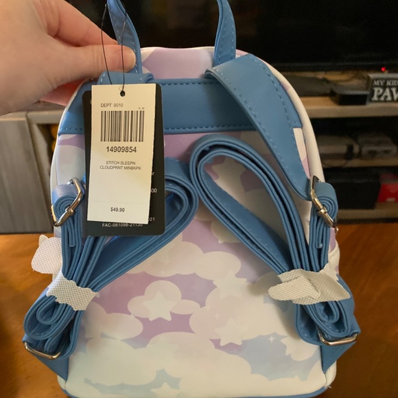 Sleeping Stitch Cloud Loungefly Backpack New with Tags